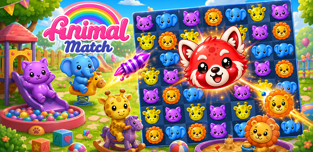 Animal Match Saga : Kids Puzzle Game