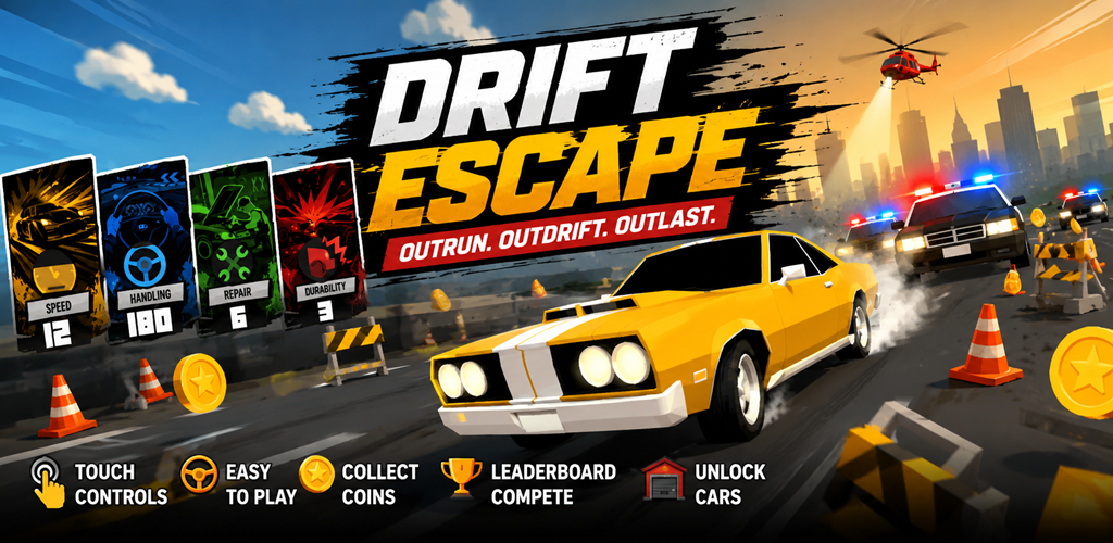 Drift Escape: Car vs Cops